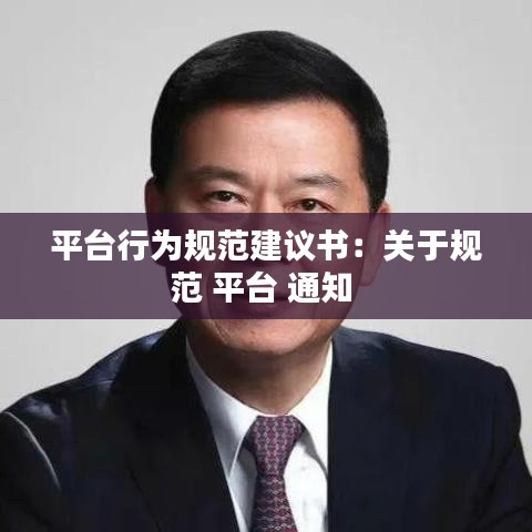平臺(tái)行為規(guī)范建議書：關(guān)于規(guī)范 平臺(tái) 通知 